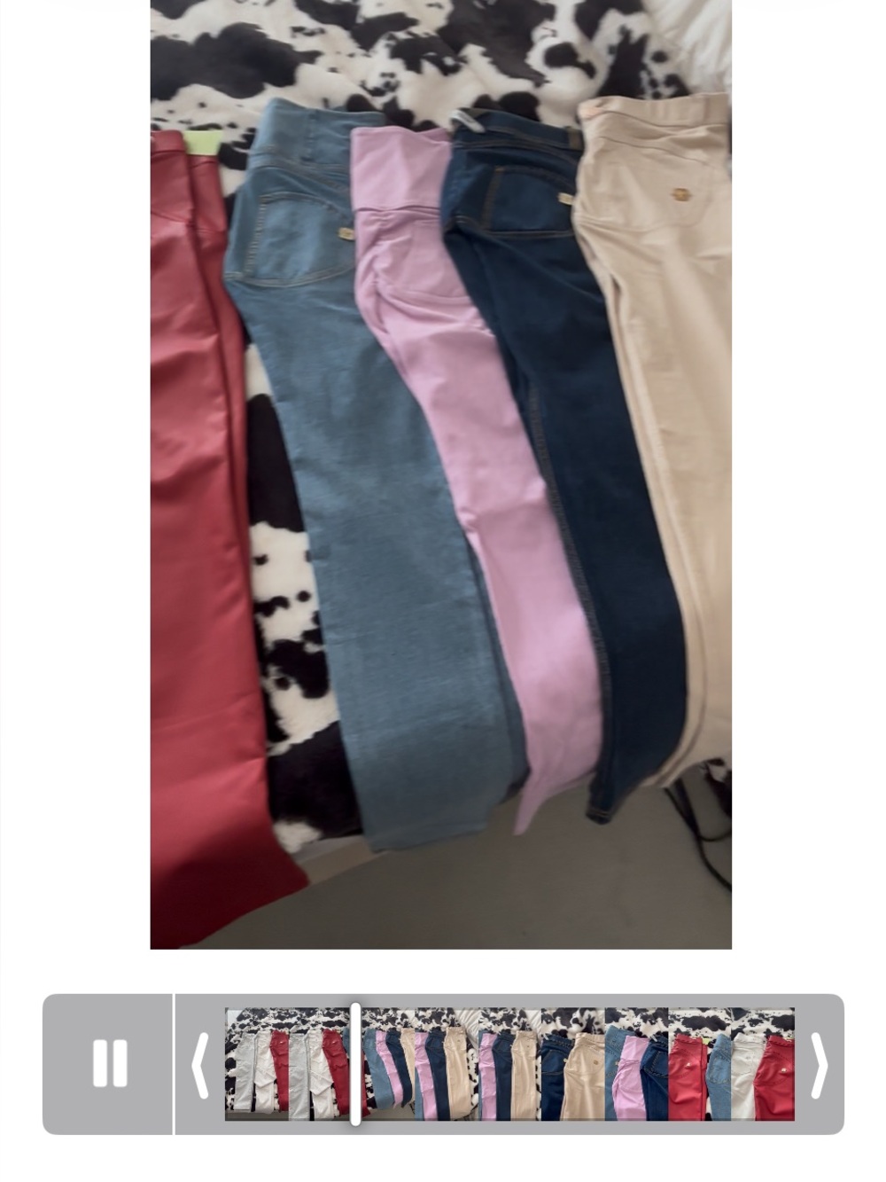 7 pairs of FREDDY jeggings mint condition